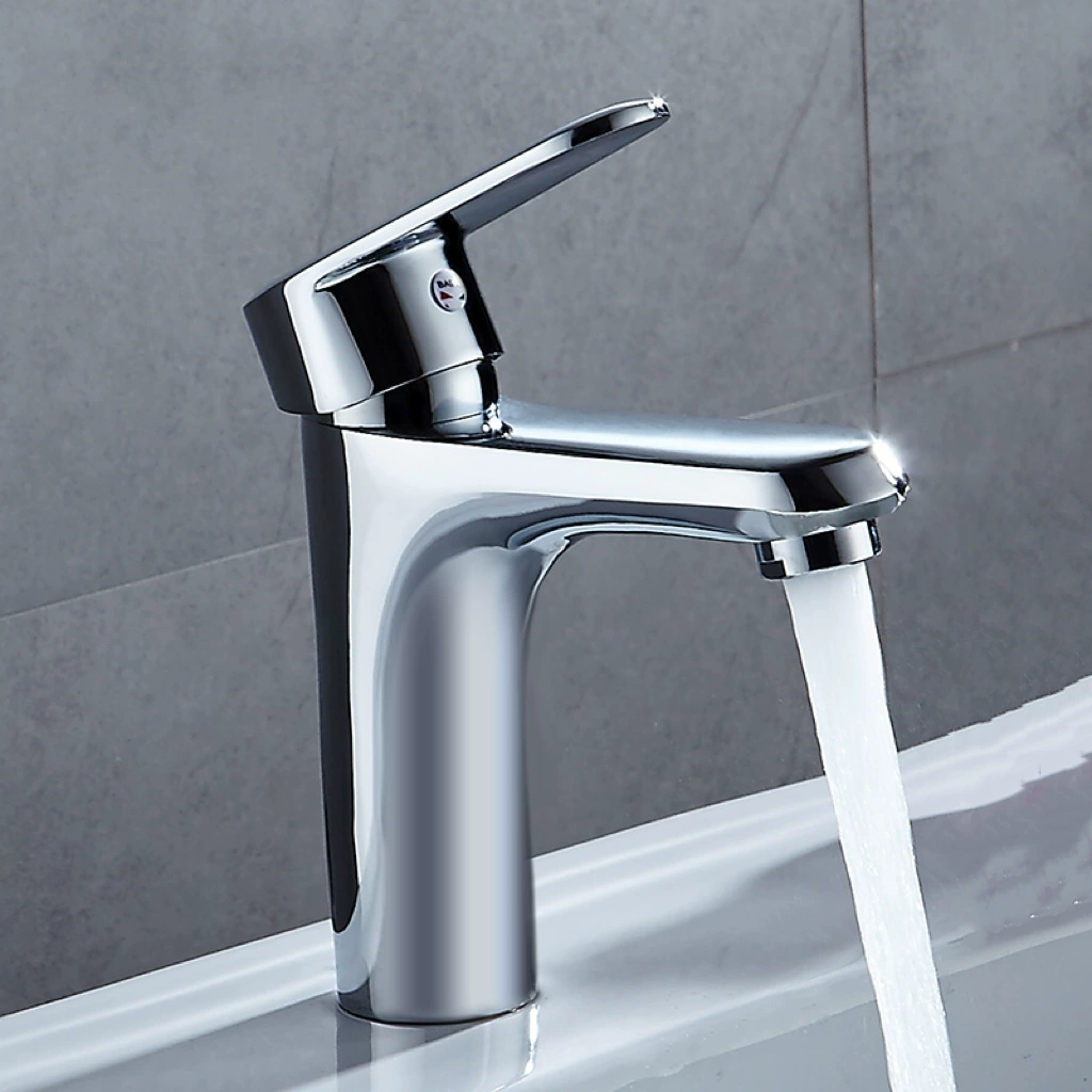 Одно отверстие Медь кран умывальник бассейна кран ванной горячей и холодной воды бассейна кран