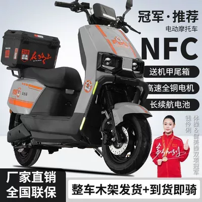 Elektrikli motosikletlər: and long range - top-configuration-gray-motorcycle-tail-box-with-smart-app-dual-disc-brakes-60v-five-black-gold-graphene-batteries-24ah