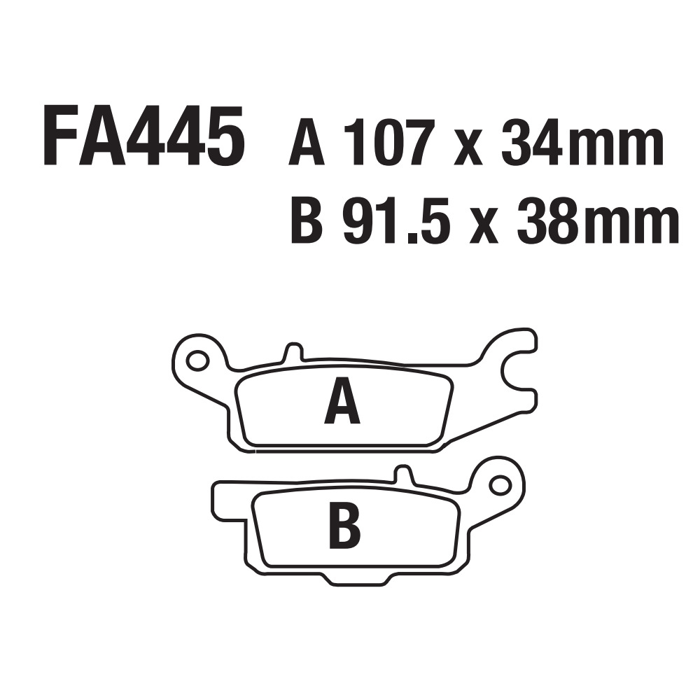Motocicleta de goma FA445 YAMAHA YFM 550 700