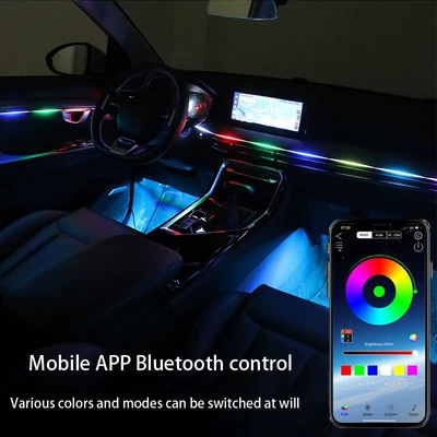 light hidden acrylic LED atmosphere: Panel (Dashboard) işıqlandırması