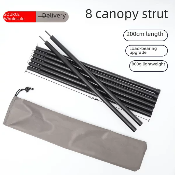 Outdoor canopy Pole 2 m steel pole tube tent accessories tent foyer bracket canopy head iron support rod
