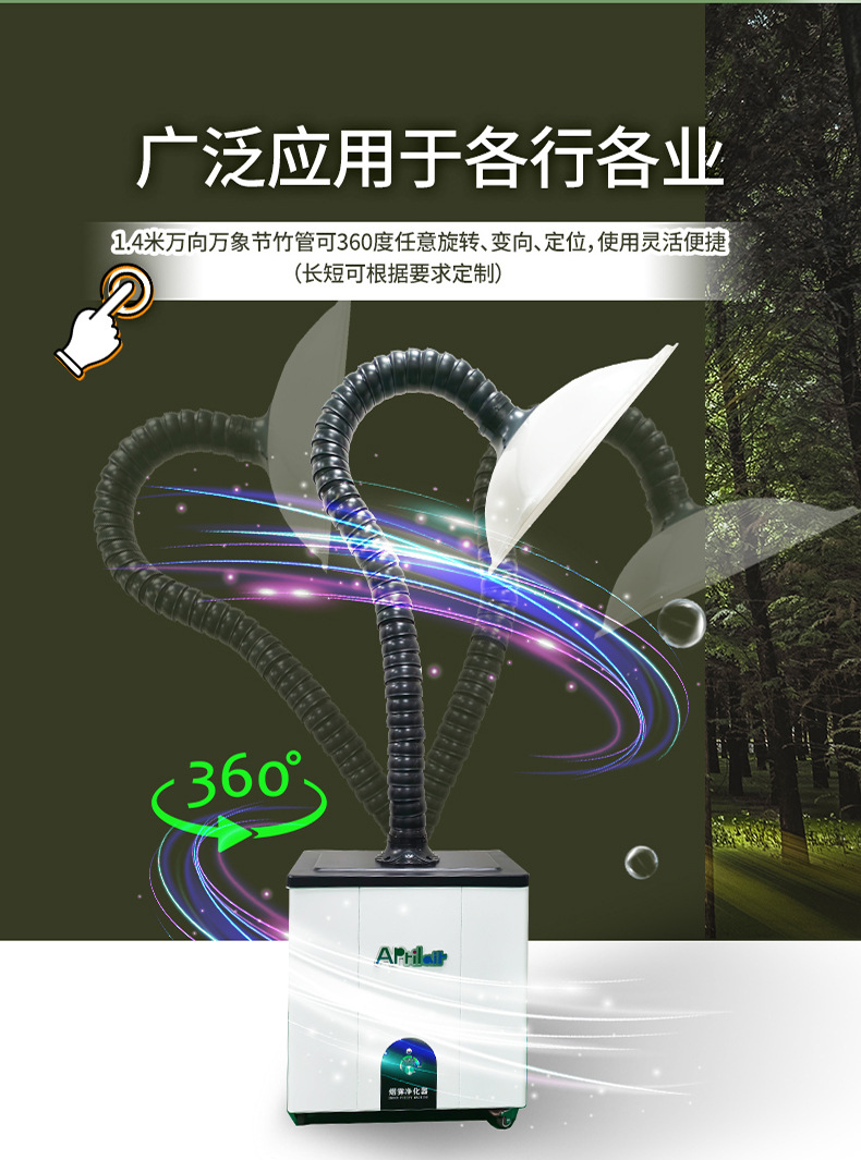 200W 손잡이 단일 헤드