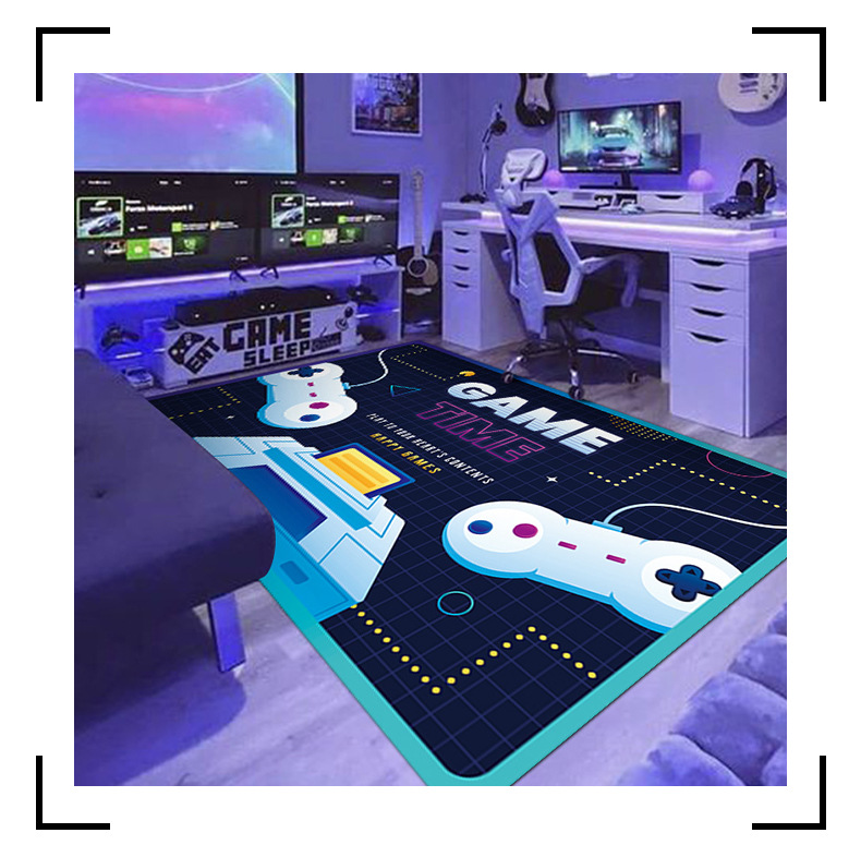 跨境地毯,游戏机手柄地垫,外贸地毯,地毯代发