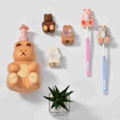 家用新款小熊起泡瓶浴室洗面奶發泡器全手動沐浴露洗髮水起泡瓶