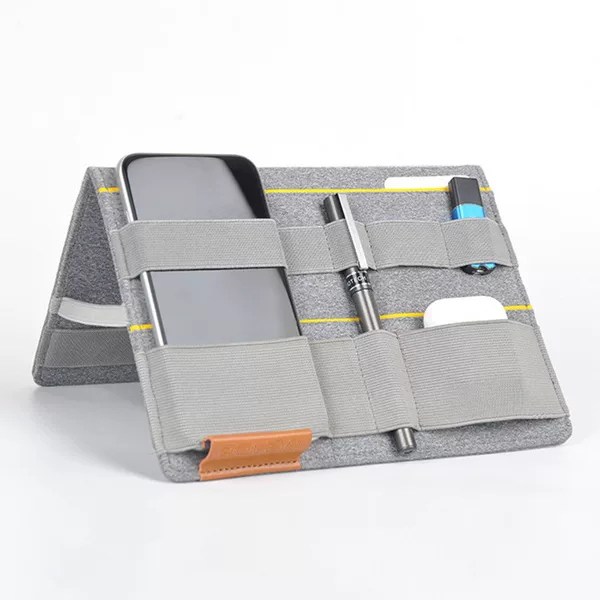 In-Stock Portable iPad Computer Office Desktop Power Bank Data Cable Backpack Foldable Storage Bag