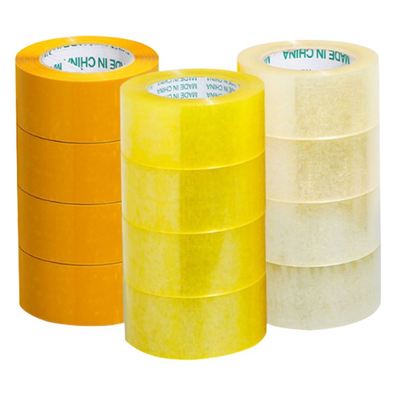 Cinta transparente Yongsheng para embalaje Pegamento transparente beige cinta de embalaje de sellado cinta adhesiva al por mayor rollo grande