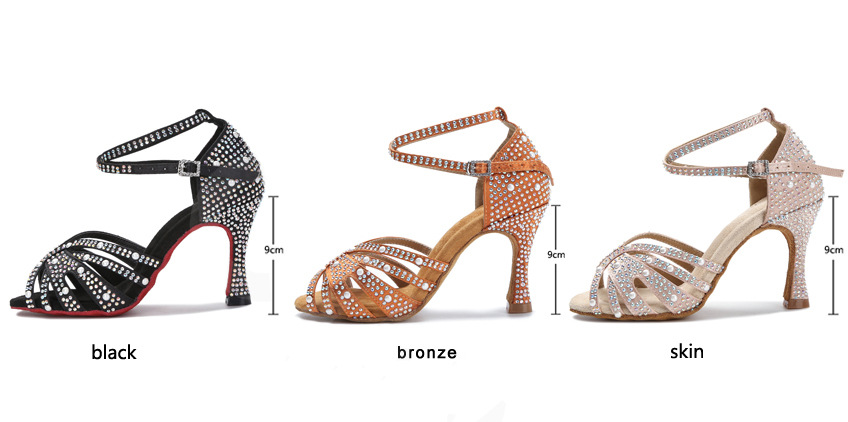 Title 2, Scarpe da Ballo Latino in Diamante da Donna con...