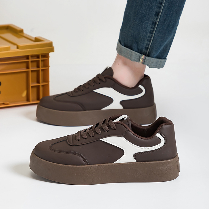 Zapatos de entrenamiento para hombres de primavera color combinado zapatos casuales nuevos zapatos individuales para hombres y mujeres zapatos de suela gruesa zapatos Gump zapatos para hombres F8871 image 4