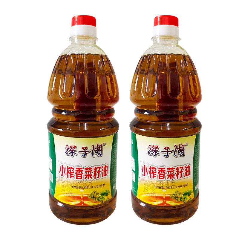 加工定制OEM压榨纯菜籽油小榨1.8L/5L/10L浓香食用油粮油100桶起