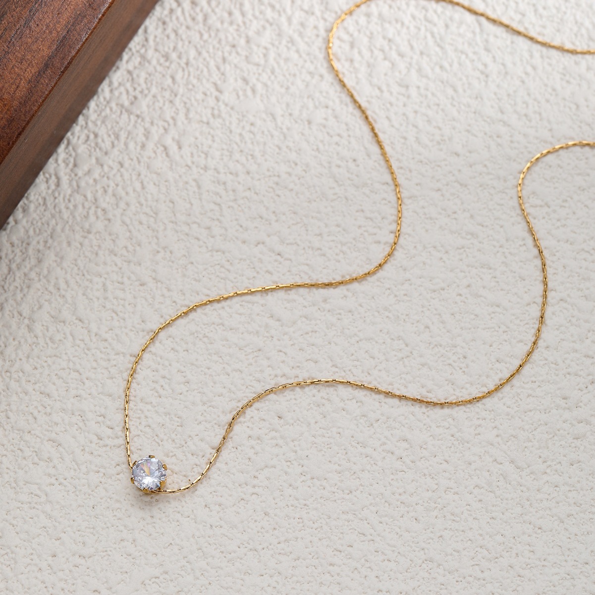 Two-tone Delicate Layered Chain Necklace Gold & Silver Mixed Metal_voghion.com