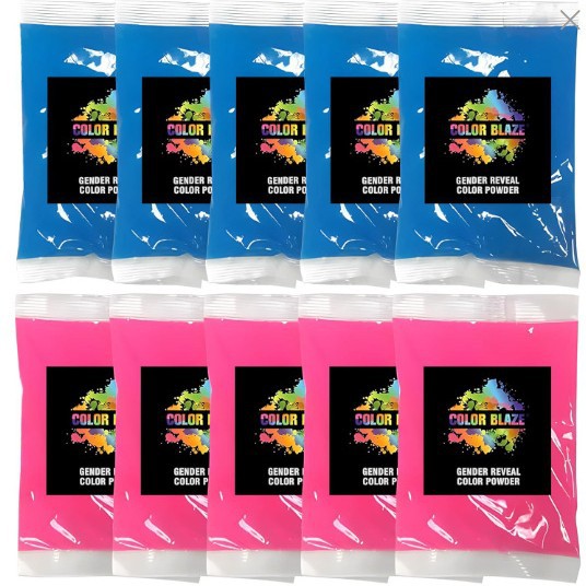 500g rosa en envases transparentes