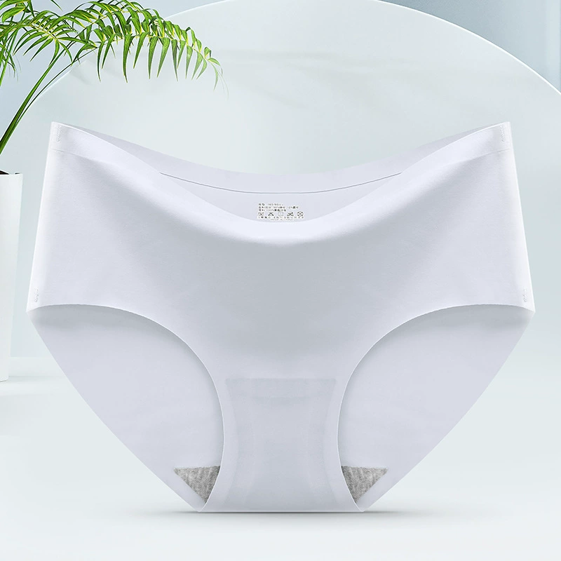 Silk Panties, Women’s Mid-Rise Seamless Underwear, Soft Stretch Fabric, Multiple Colors