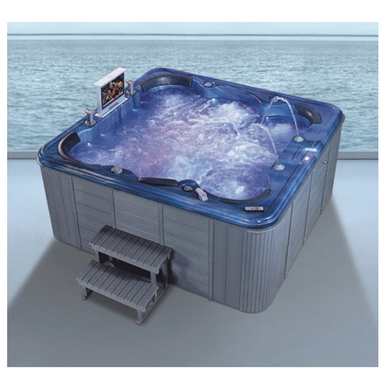 Outdoor Massage Bathtub Cloud Blue Acrylic Bath Tub Surfing Massage Tub Outdoor 6-Person Swimming Pool Hot Tubs Outdoor Massage Bathtub Cloud Blue Acrylic Bath Tub Surfing Massage Tub Outdoor 6-Person Swimming Pool Hot Tubs
