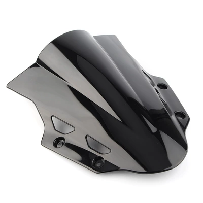 Suitable for Suzuki Gsx250R Front Windshield Plate 17-25 Years Old Windshield Deflector Motorcycle Modified Windshield (Motorcycle front windshield) - black