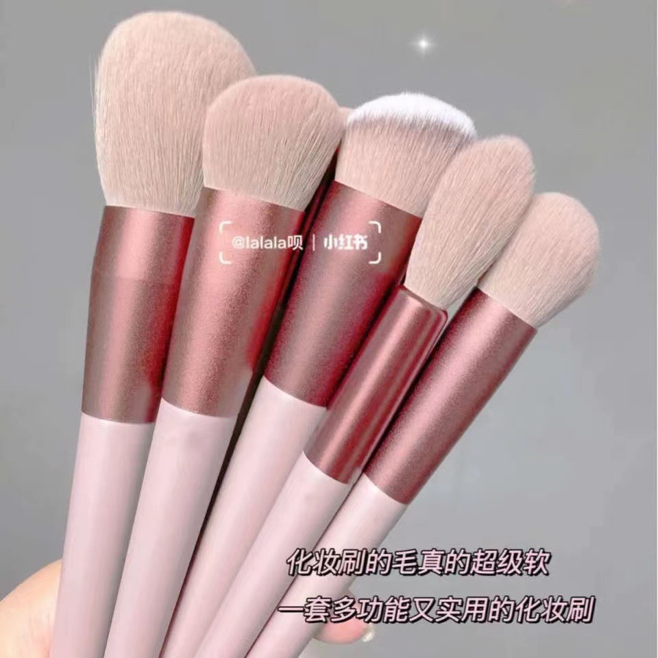 Principiante 13 pinceles de maquillaje traje conjunto completo super suave cepillo ojos estudiante barato almacenamiento portátil