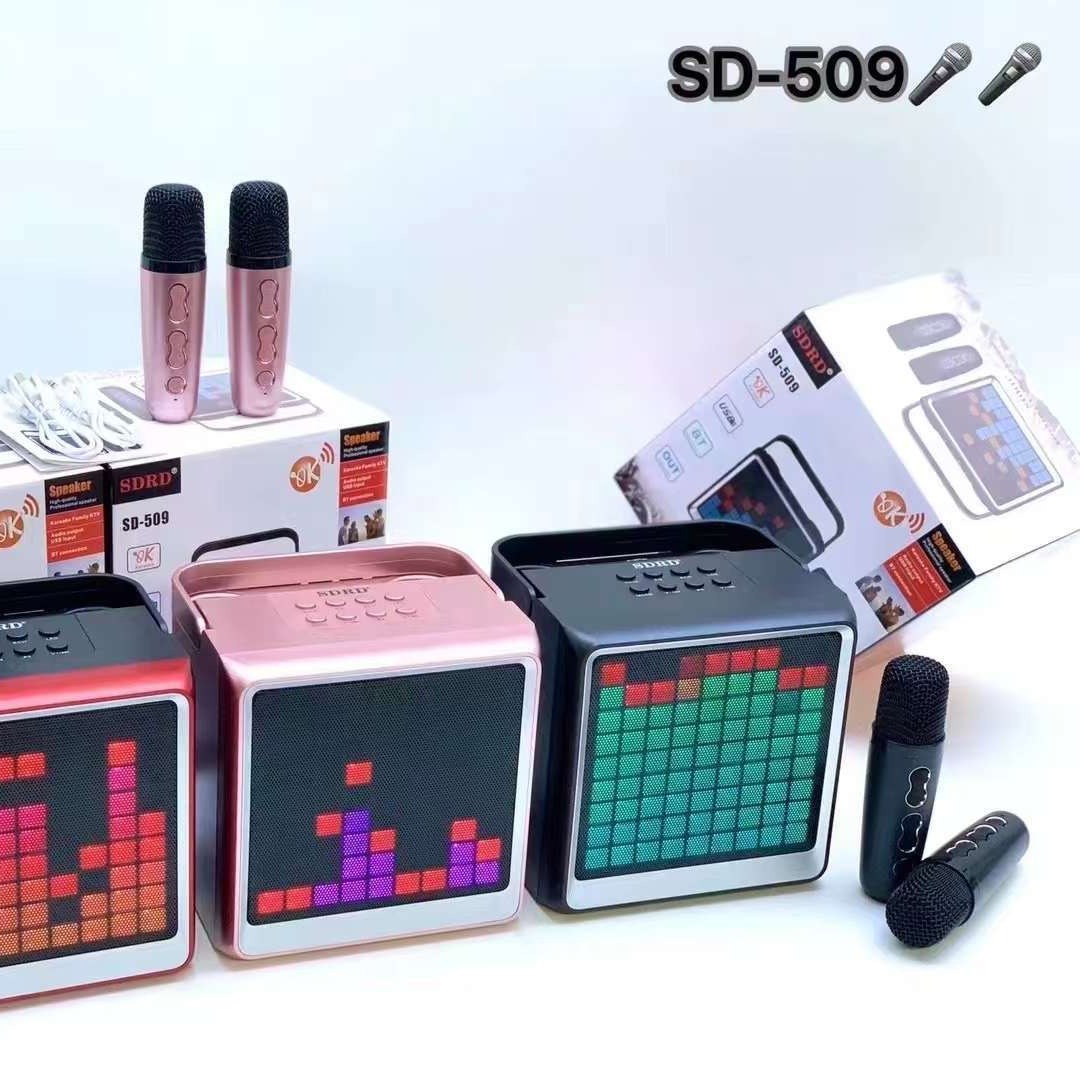 SD509 Bluetooth With Hidden Microphone, Portable Wireless Outdoor Camping Entertainment Karaoke Mobile Phone Singing_voghion.com