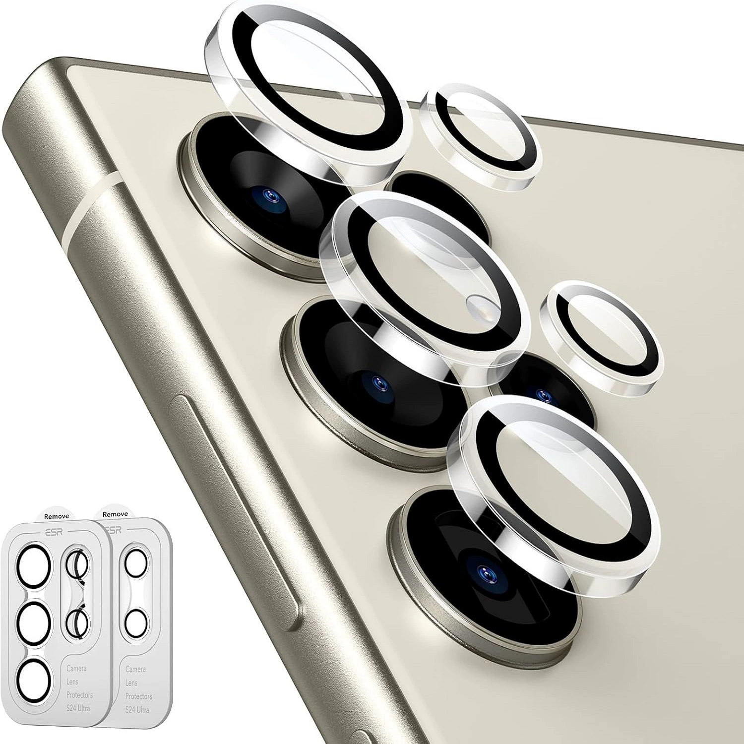 Защитная пленка для линз камеры ESR для Samsung Galaxy S24 Ultra, автономная HD