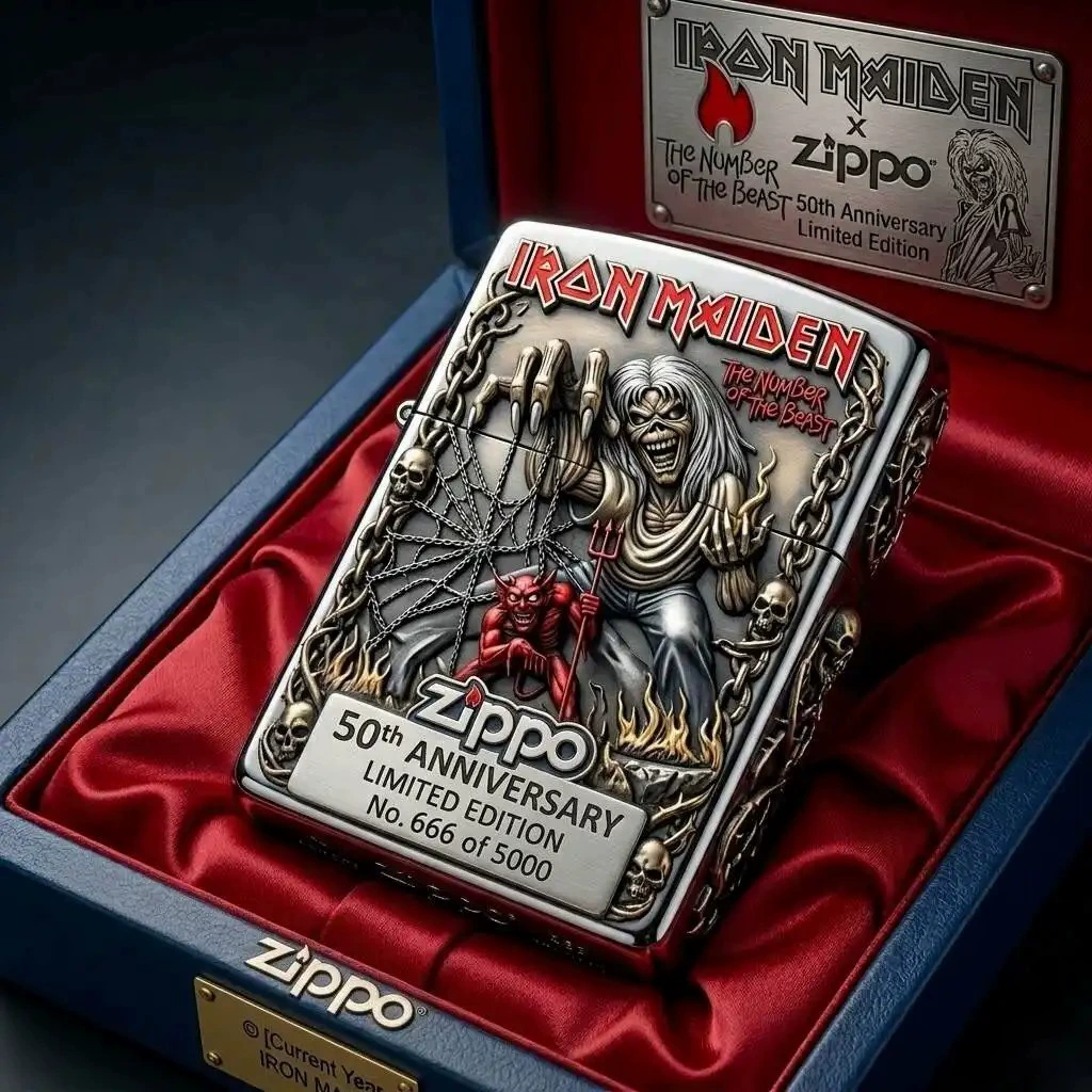 Кросс-бордер новый зажигалка Zippo с Iron Maiden к 50-летию Iron Maiden