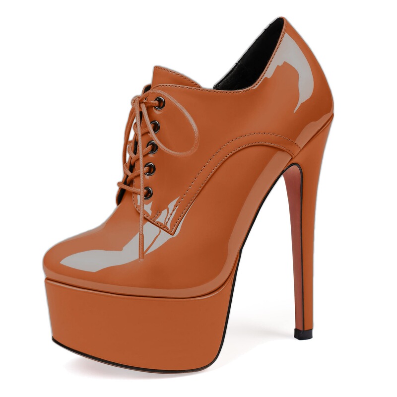 European and American Cross-Border Nightclub Sexy Sky-High 4cm Platform High Heels, Large Size 46 Women's Short Boots