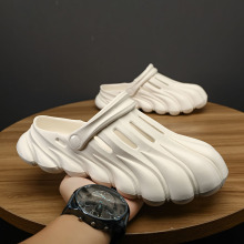 跨境大码休闲时尚沙滩鞋洞洞鞋夏季新款百搭外穿一鞋两穿潮流男鞋