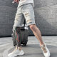 Trendy Brand Summer Thin Ripped Scraping Denim Shorts Men's Trendy Cyber Popular Fashionable Slim-fit Straight Five-point Pants