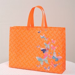 Floral butterfly film non-woven bag for clothing advertising exhibition, tote bag, wholesale, logo printed bag