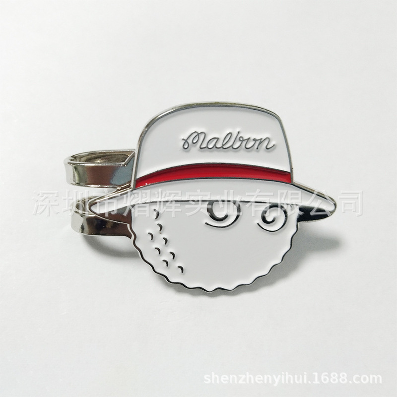 Golf cap clip hat with sunshade mark magnetic anti-rust label cap clip unisex golf accessories