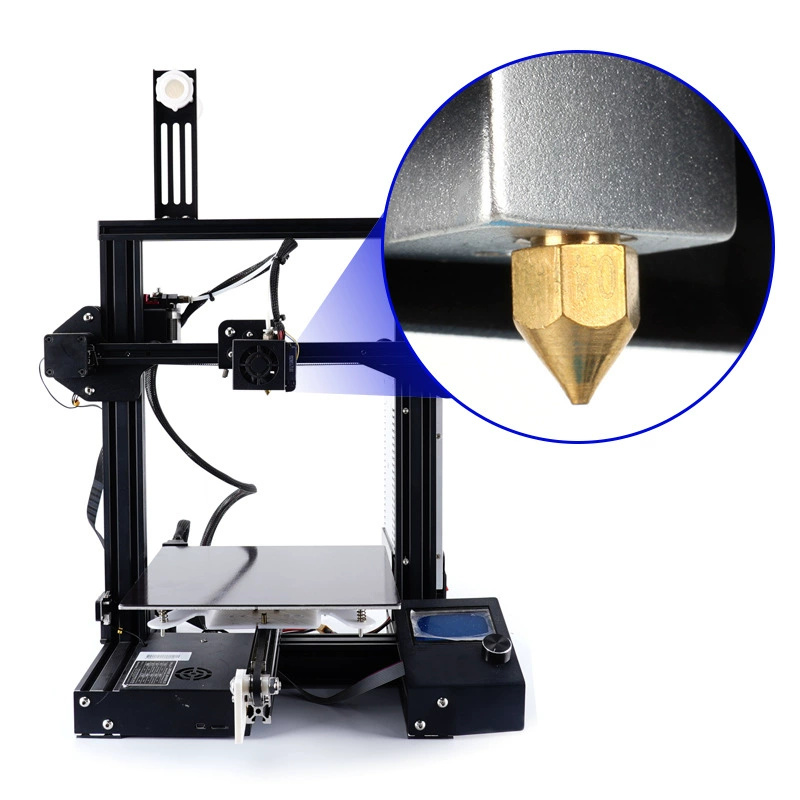 Аксессуары Kingroom 3D принтера экструдер печатная головка Makerbot MK8 остроконечная бронзовая насадка