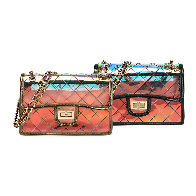 Nuovo dional cross jelly per le donne, filo da ricamo alla moda con griglia di diamanti trasparenti, piccola catena francese da spiaggia_voghion.com