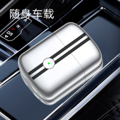 セブンブランドの優良品QlPAI.His携帯式電気シェーバー亜鉛合金髭剃り水洗い携帯男性用髭剃り