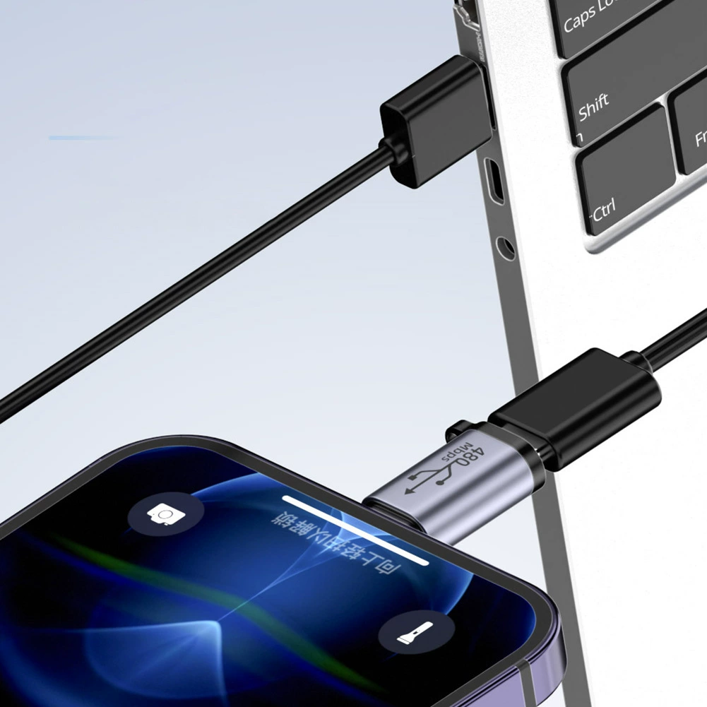 Алюминиевый сплав адаптер 2-в-1 Type-C к MicroUSB MiniUSB для зарядки данных Android телефона