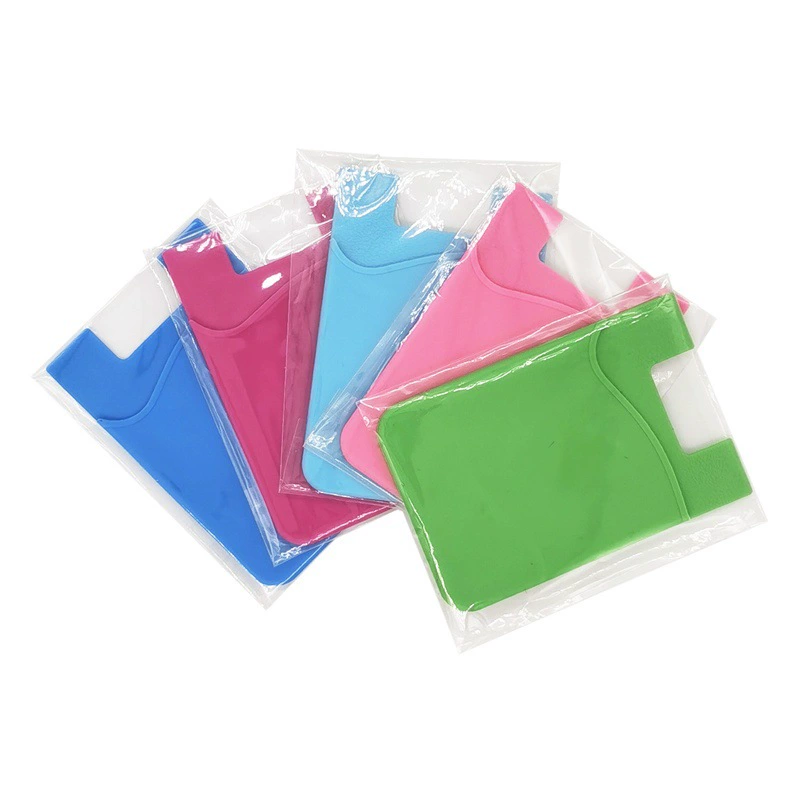 Силиконовый держатель карты мобильного телефона мягкий держатель карты может быть тампонной печатью логотип внешней торговли взрывы выдвиженческий держатель карты подарка оптом