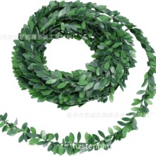 圣诞7.5米diy花环塑料铁丝花藤手工花环配件材料仿真铁丝绿叶藤条