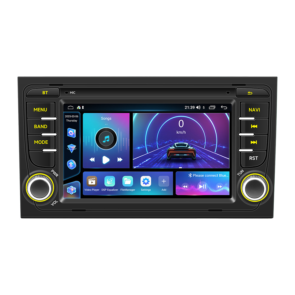 Adecuado para la cámara de conducción de control central de carplay de cuatro núcleos Fangyitong de navegación para automóvil con Android Audi A4 de 7 pulgadas