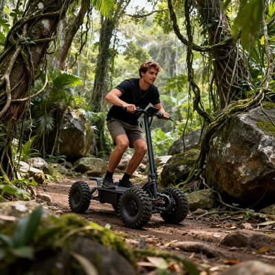 Four-Wheel Scooter, High Power, Long – Qatlanan elektrik skuterlər