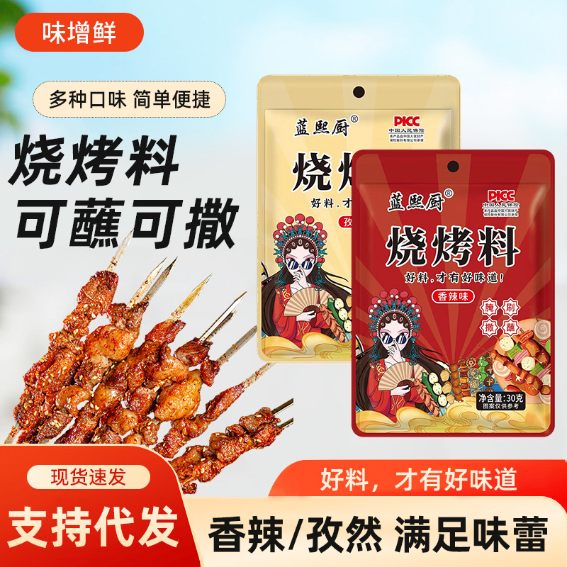 30g/袋辣椒孜然烧烤料 家用烧烤炸串烤肉蘸料餐饮烤肉店用调味料