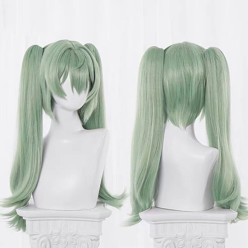 Cardamom absolute area zero Kelin cos wig tiger clip double ponytail long hair cosplay simulation scalp factory straight