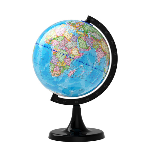 A 20CM High-Definition Earth Globe for Students with Chinese and English AR Lighting, Geographical Teaching Aid, Ornament, Gift