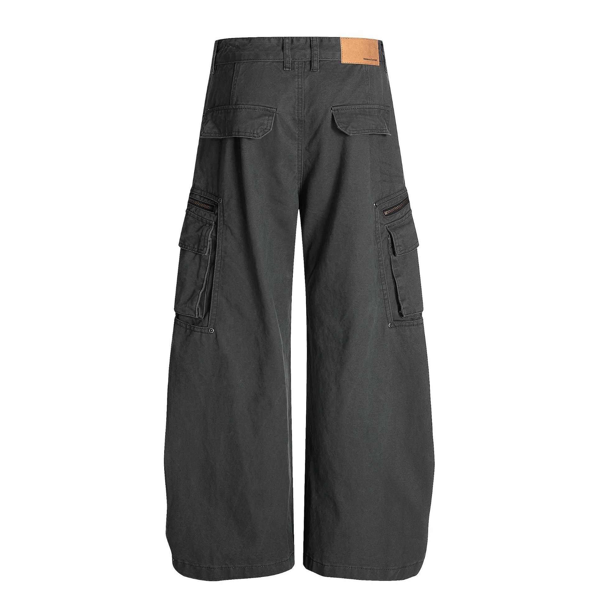 Z 008アメリカのレトロな中性モデルの高級感は重工業の設計のゆったりしている男性式の曲がった刀の型のカジュアルな仕事のズボンを構成します。