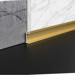 Concave ultra-narrow aluminum alloy baseboard with metal minimalist U-shaped L-shaped grooves, hidden and embedded floor baseboard 4 cm 2 cm