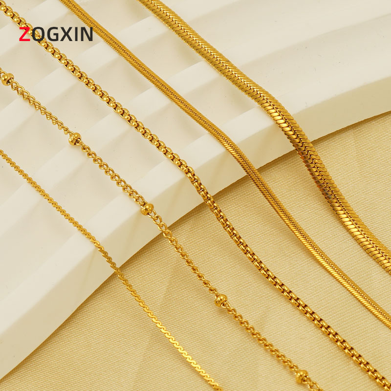 small design necklace stainless steel for men and women pearl