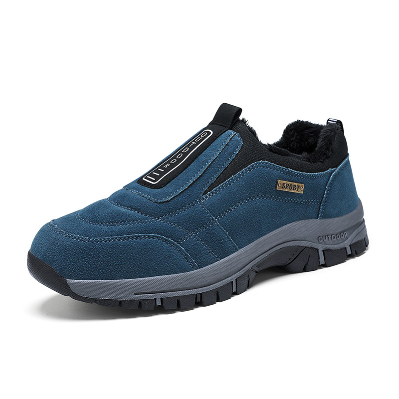 Primavera y otoño nuevos deportes de ocio al aire libre viejos zapatos de caminar para hombres de escalada de montaña de tamaño grande con terciopelo calentamiento de moda zapatos transfronterizos image 6