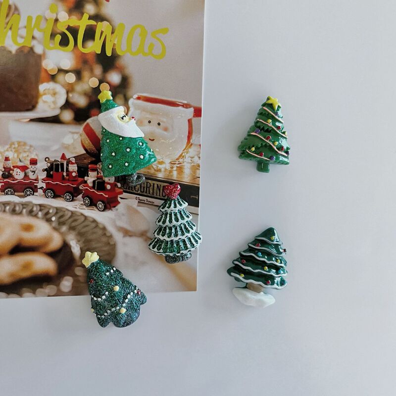 かわいいクリスマスシリーズ冷蔵庫マグネットクリエイティブクリスマス装飾磁気クリスマスツリーメッセージステッカー装飾写真|undefined