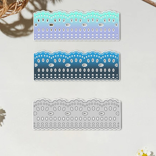 Cross-Border Dropshipping Metal Cutting Embossing Knife Mold Handbook Decorative Lace Pattern Handmade Paper Art Embossing Carbon Steel Knife Mold