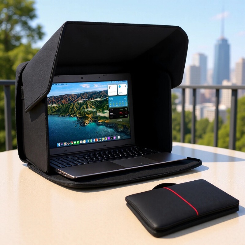 Amazon's new laptop privacy cover for outdoor work is a foldable and portable computer protective cover Amazon's new laptop privacy cover for outdoor work is a foldable and portable computer protective cover
