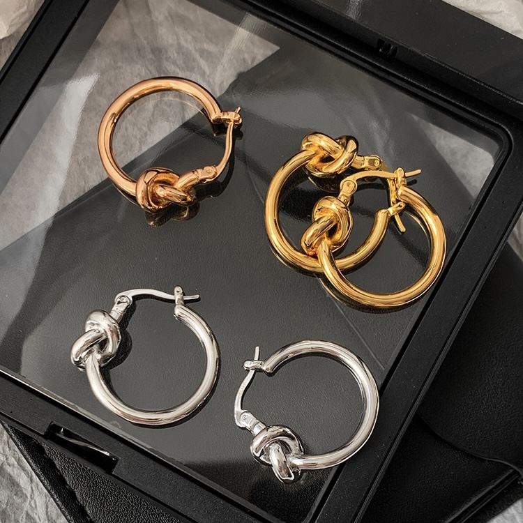 1 Pair Streetwear Geometric Plating Copper Earrings display picture 2