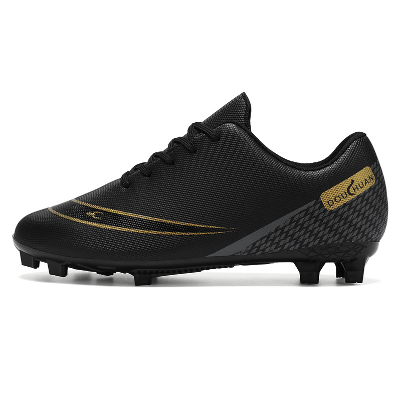 Nuevos zapatos de fútbol masculinos de clavos largos transfronterizos, zapatos de entrenamiento de clavos profesionales para niños, zapatos deportivos juveniles bajos
