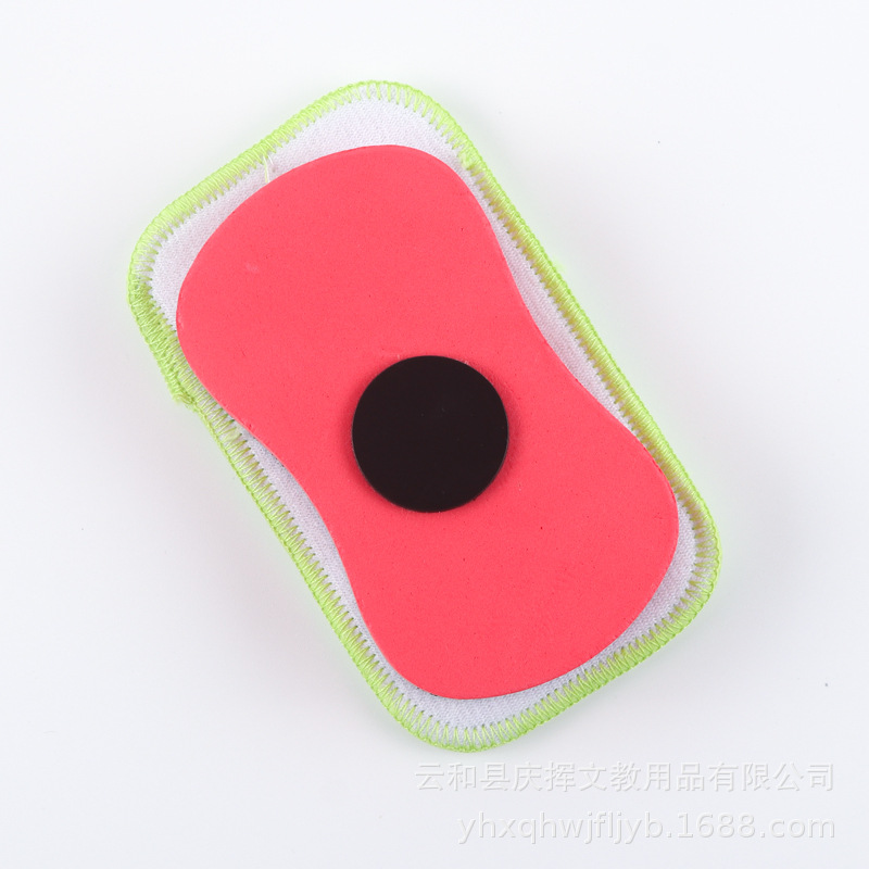 En stock al por mayor esponja magnética pizarra borrador pizarra extraíble y lavable niños escuela coral franela EVA borrador