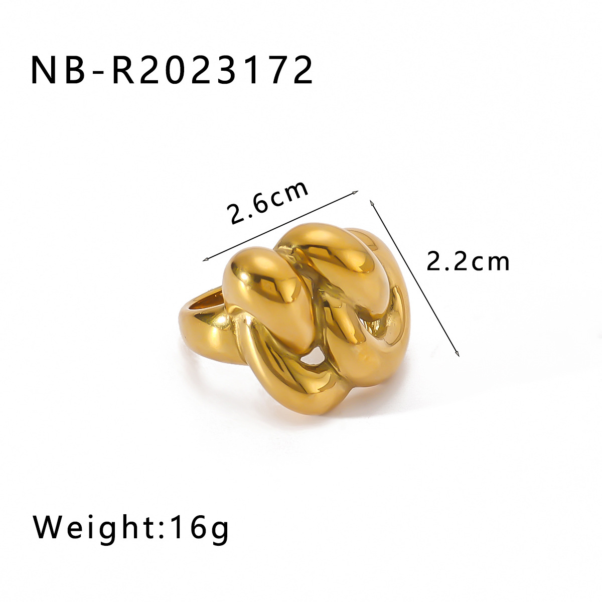 Geometric Wrap Ring For Women Designer Style Irregular Shape_voghion.com