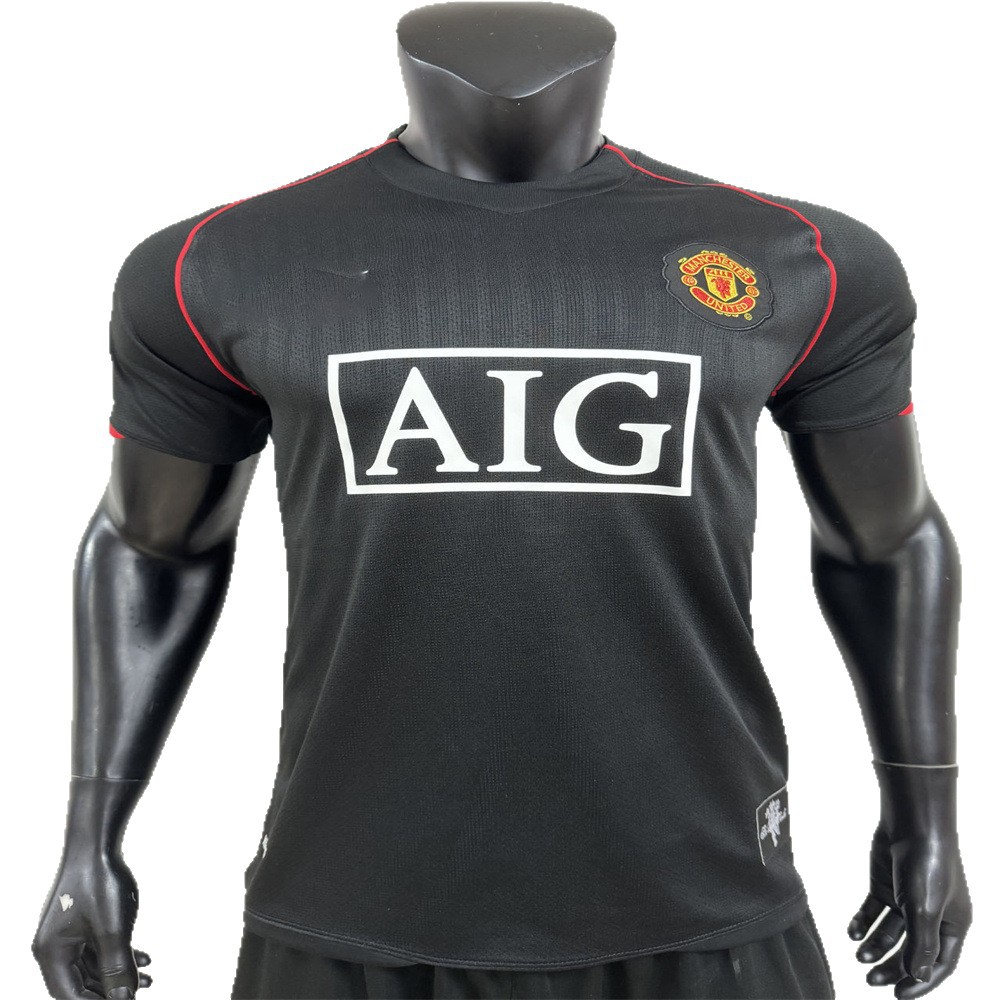 Red Devils Retro Jersey AC Manchester United Barcelona Real Madrid Juve Club Full League Football Jersey